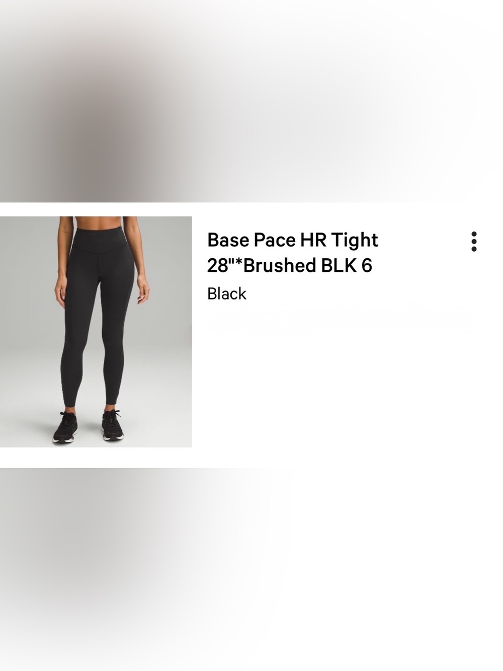 Lululemon Base Pace brushed leggings